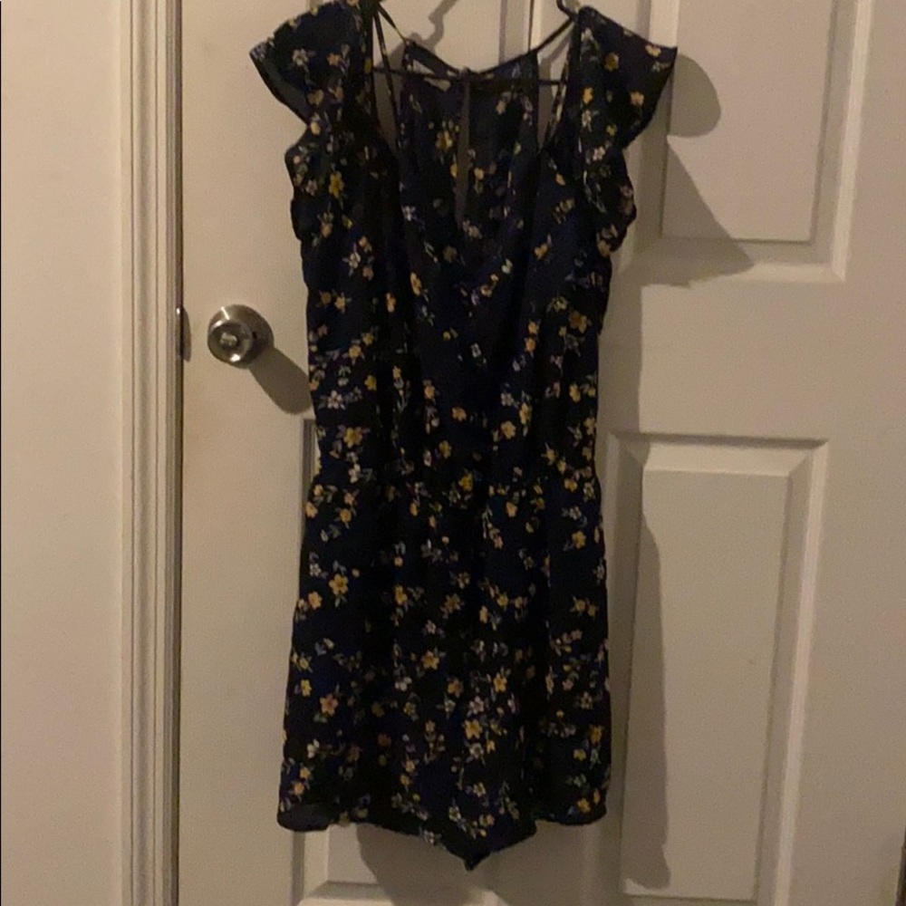 Cold shoulder romper